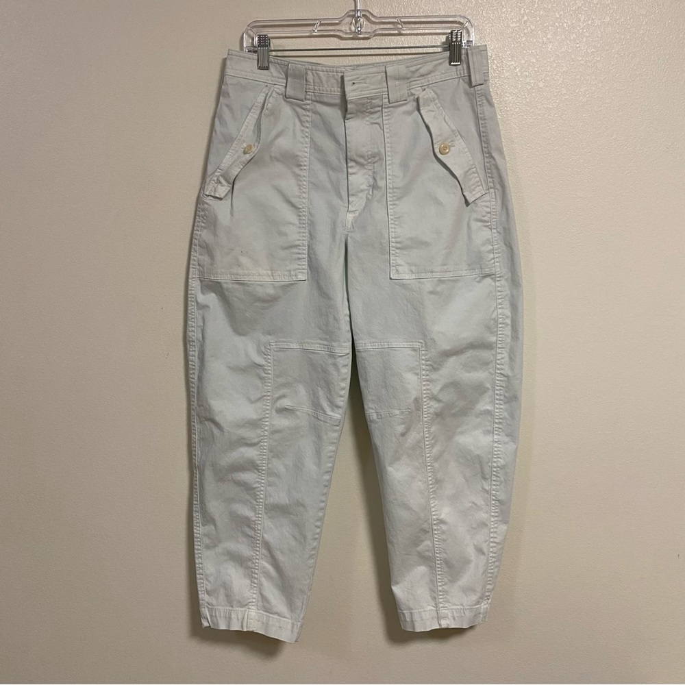 Banana Republic Pants Women’s Size 8 Light Blue tint The Barrel Pant Jeans FLAWS